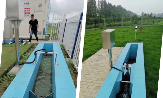 明渠超聲波流量安裝現場